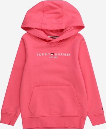 TOMMY HILFIGER Sweatshirt 'Essential' in Roze: voorkant