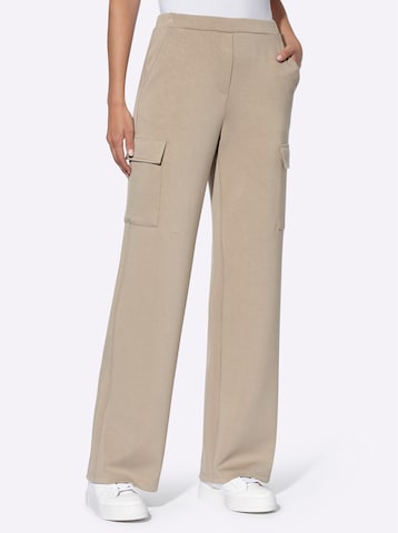 heine Loose fit Cargo Pants in Beige: front