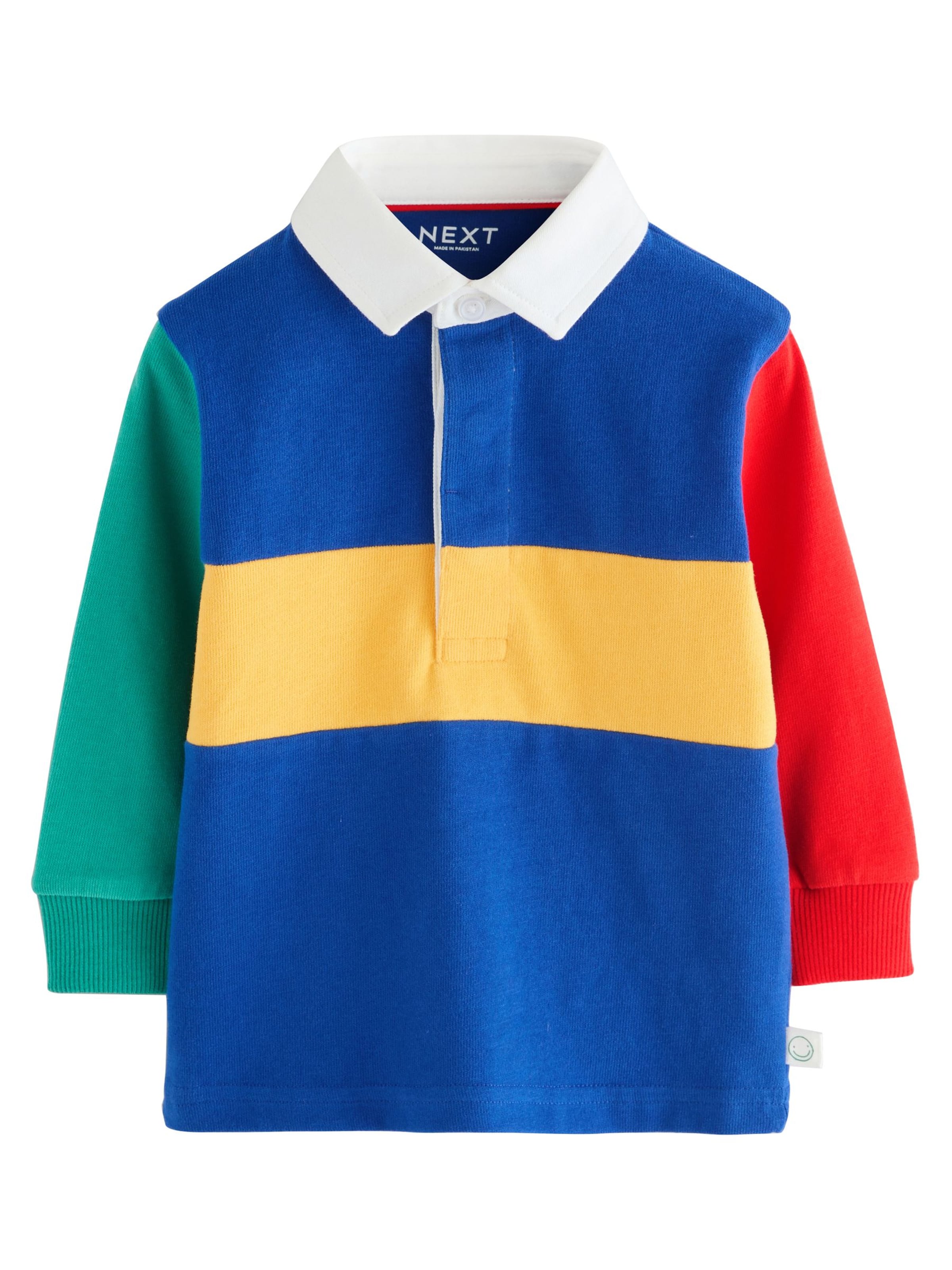 Next T-shirt i blå: framsida