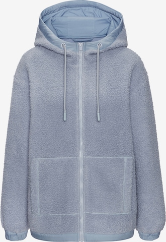 Jachetă fleece de la Elbsand pe albastru: față