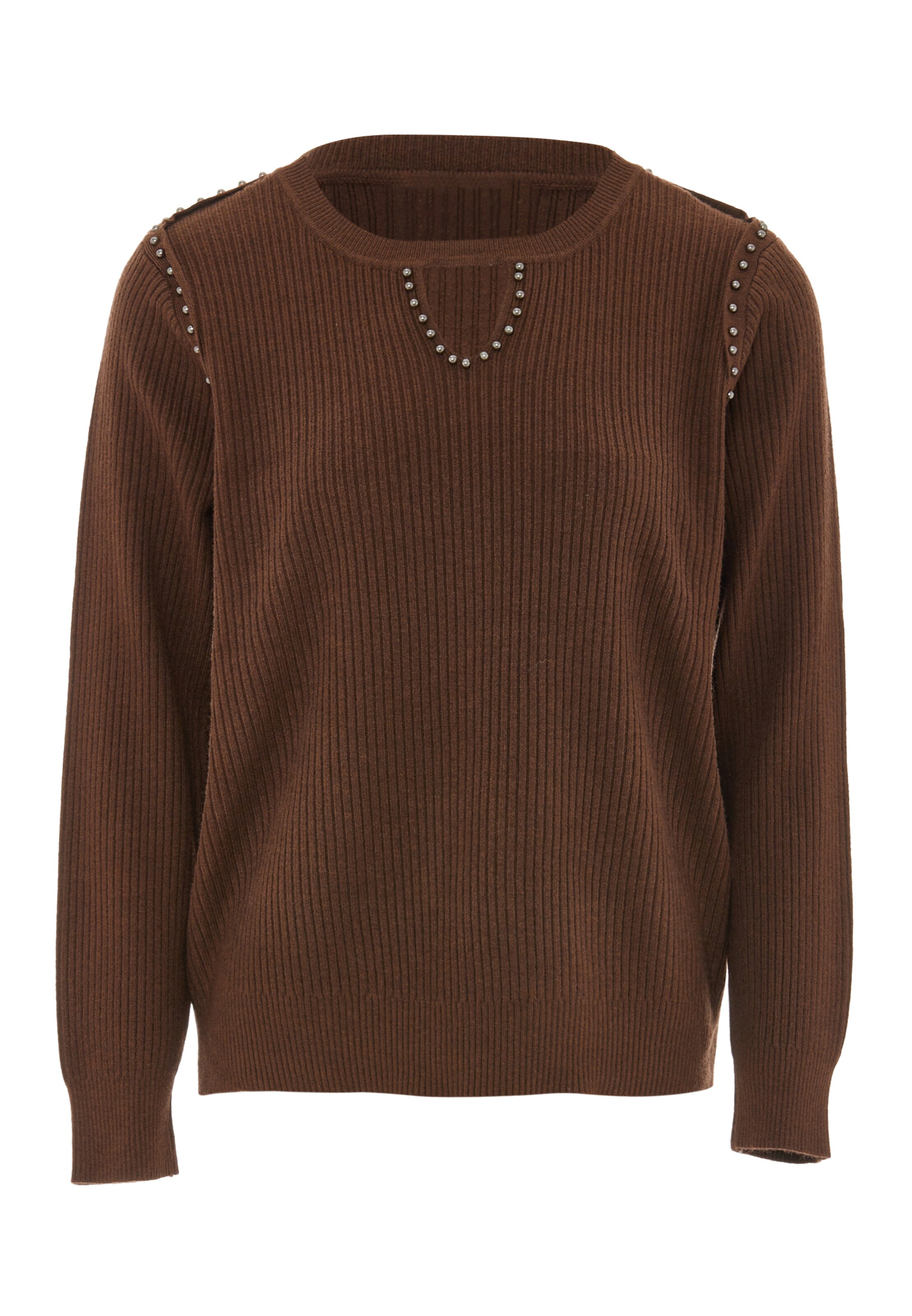 LEOMIA Sweater in Brown: front