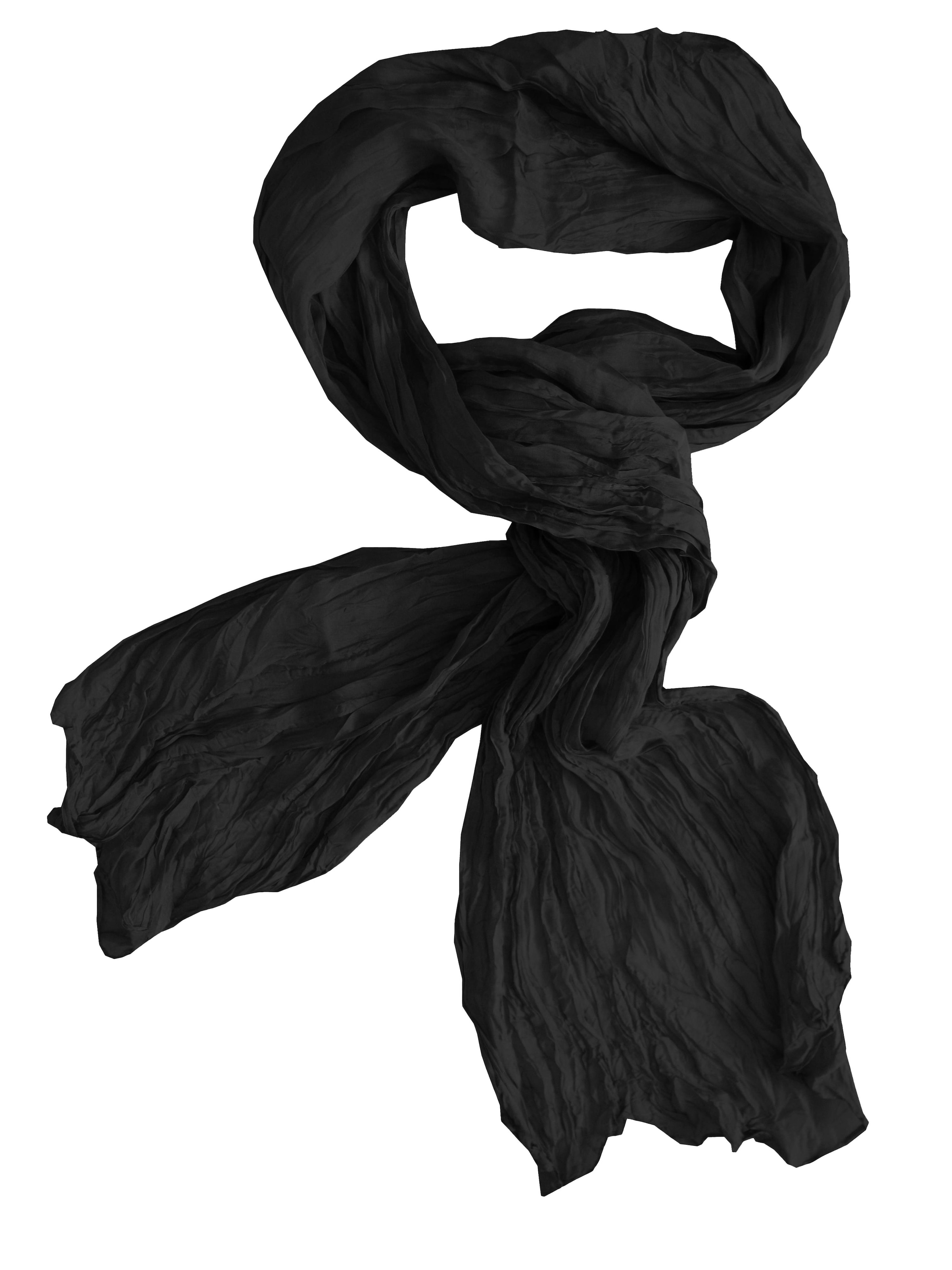 Écharpe 'Wrinkle' Posh Gear en noir : devant