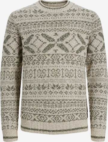 Pull-over JACK & JONES en beige : devant