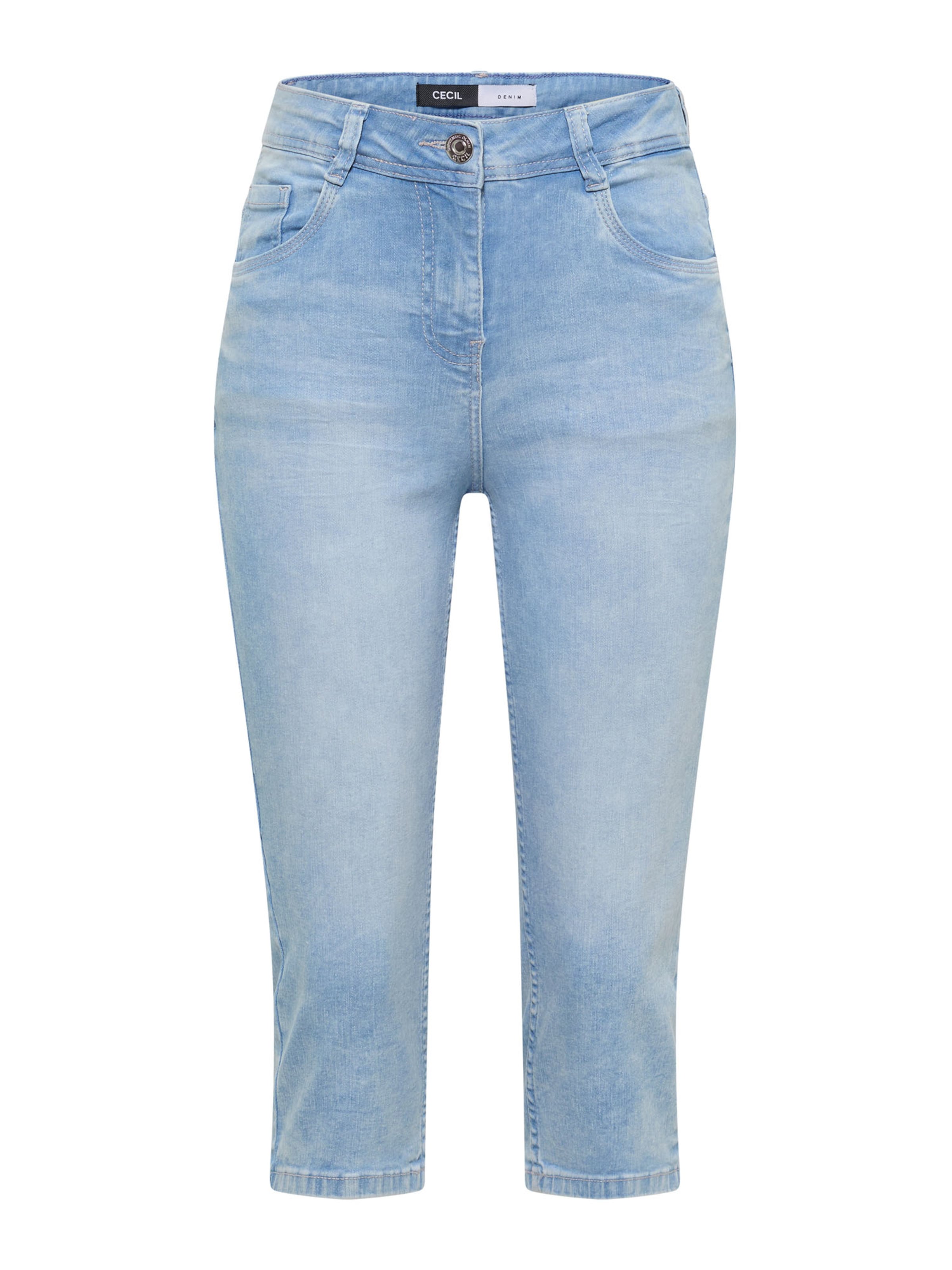 Slimfit Jeans 'Toronto' de la CECIL pe albastru: față