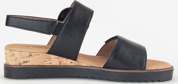 GABOR Strap Sandals in Black