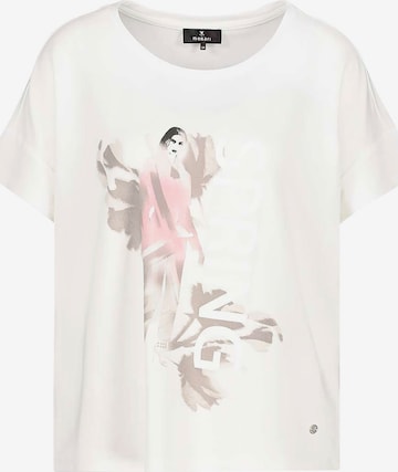 T-shirt monari en blanc : devant