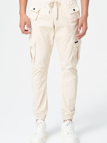Coupe slim Pantalon cargo M.O.D MIRACLE OF DENIM en beige