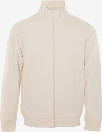 BIG STAR Sweat jacket 'Wlador' in White: front