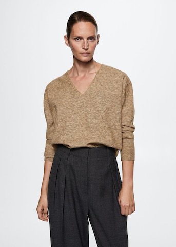 Pull-over MANGO en marron : devant