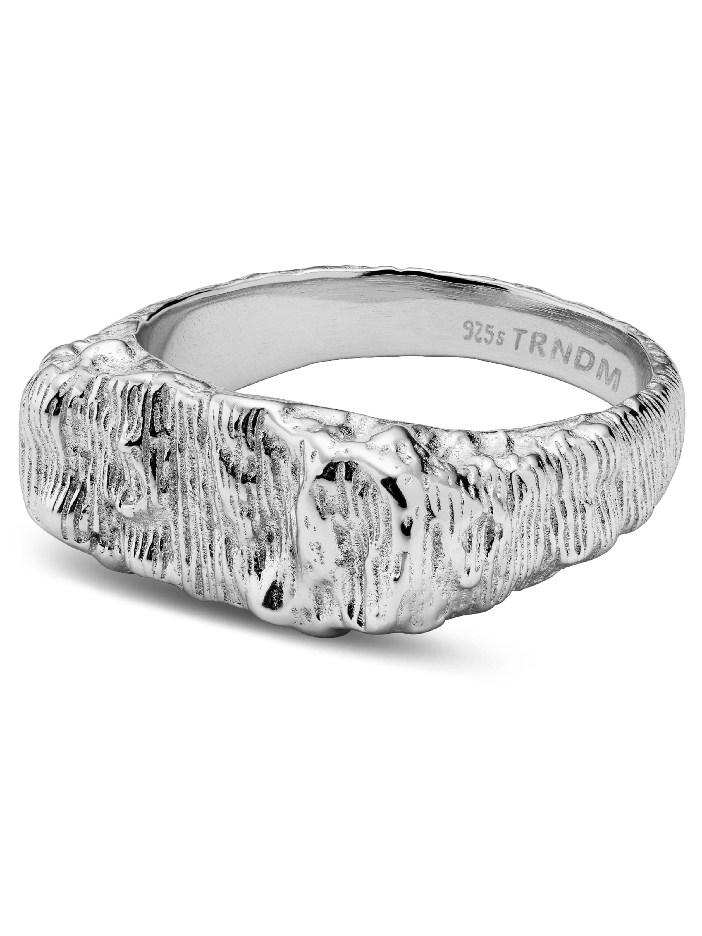 Seizmont Ring 'Rustic' in Silver: front