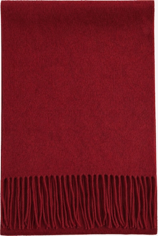 GOBI Cashmere Kaulaliina 'Unisex Cashmere Fringed Scarf' värissä punainen: etupuoli