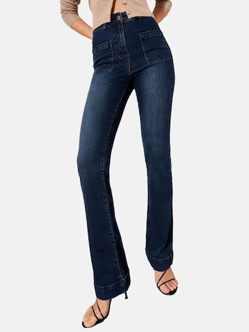Friends Like TheseBootcut/trapezice Traperice - plava boja: prednji dio