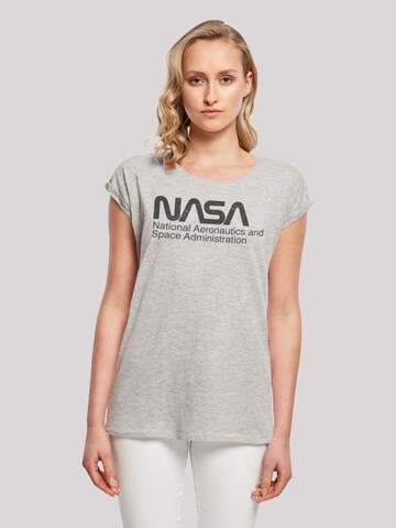 F4NT4STIC Shirt 'NASA' in Grijs: voorkant