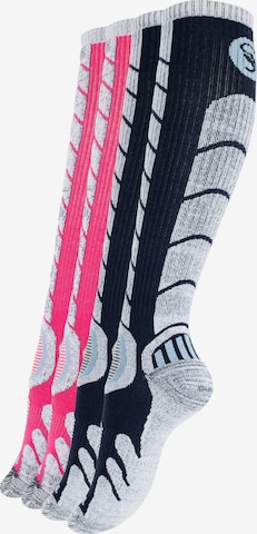 Chaussettes de sport Stark Soul en rose : devant