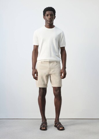 MANGO MAN Slim fit Jeans 'Nepto' in Beige