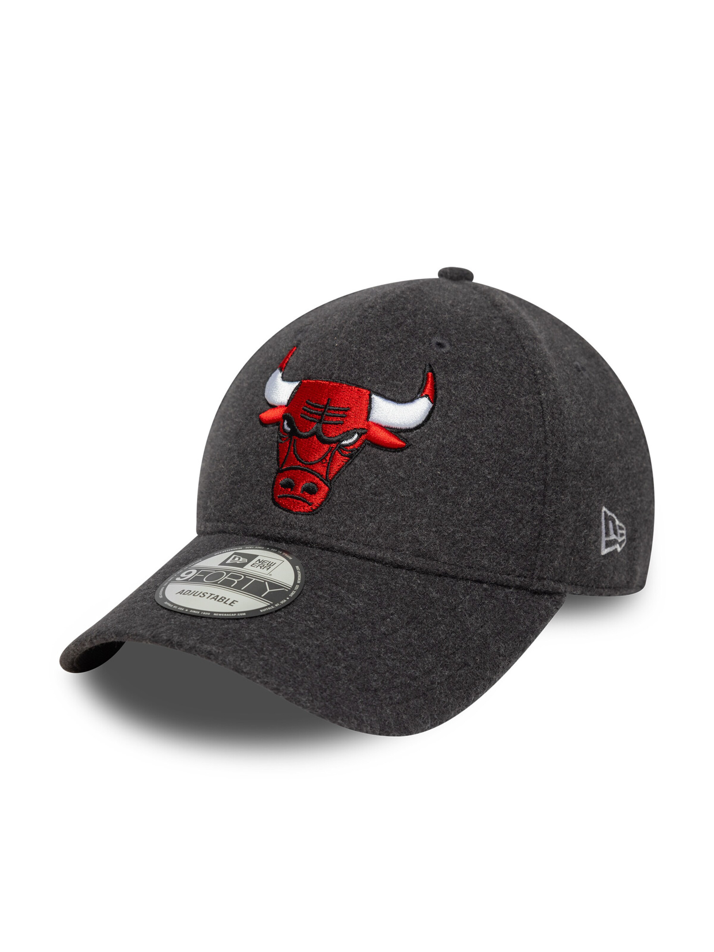 NEW ERA Athletic Cap '9FORTY Chicago Bulls NBA Melton' in Grey: front