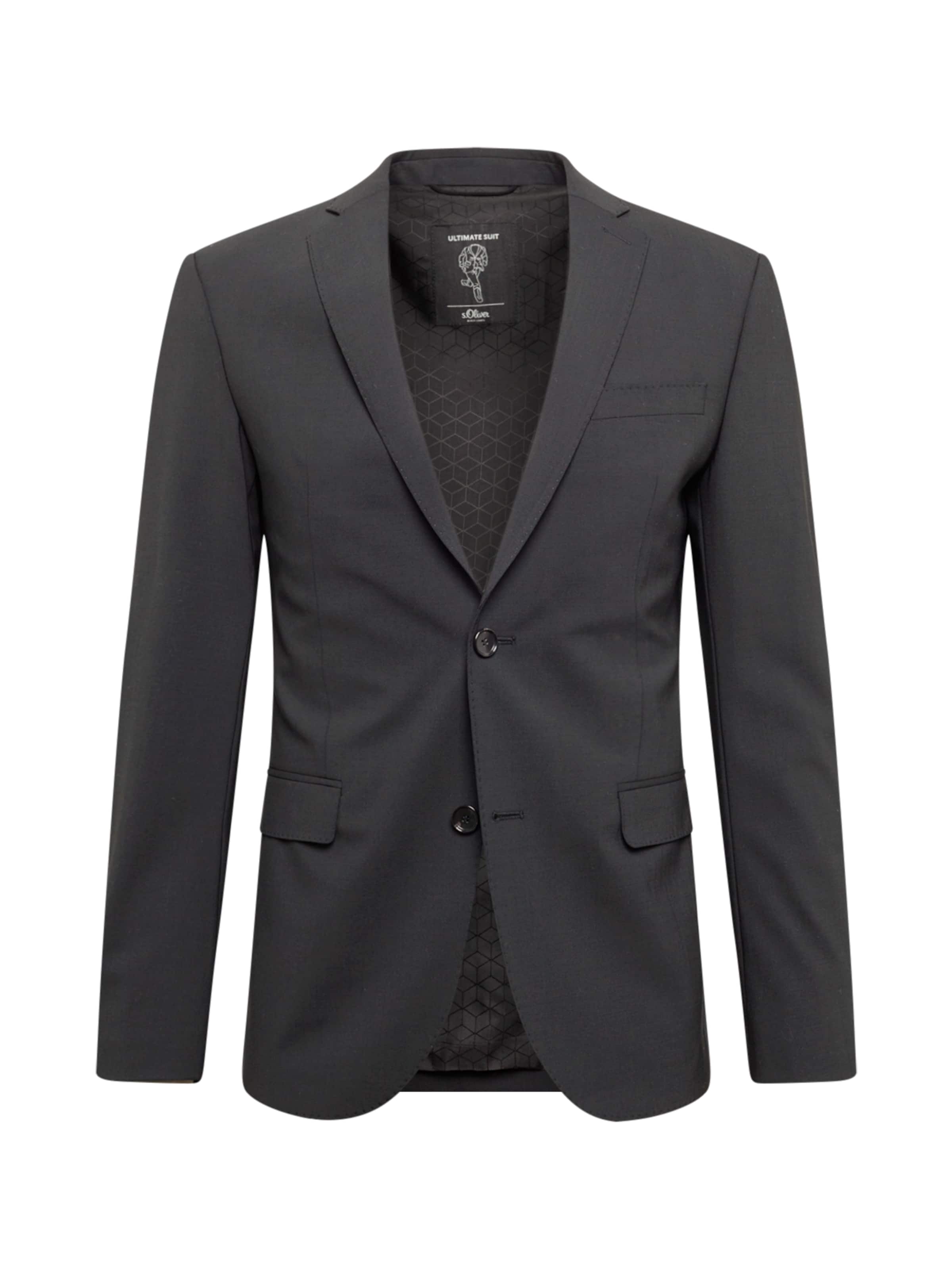 s.Oliver BLACK LABEL Business-colbert in 102 in de kleur Zwart, Productweergave