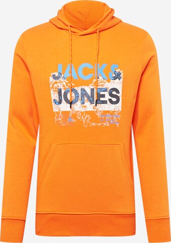 JACK & JONES Mikina 'Trek' – oranžová: přední strana