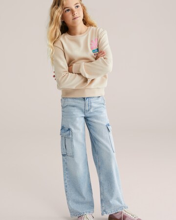 WE Fashion Sweatshirt in Beige