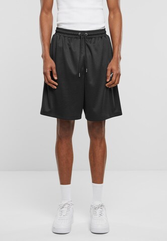 FUBU Regular Trousers in Black: front