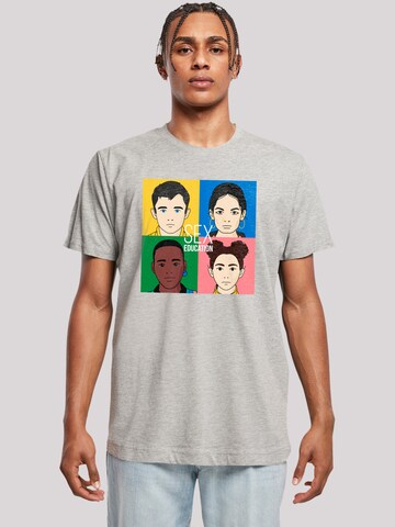 T-Shirt 'Sex Education Netflix TV Series' F4NT4STIC en gris : devant