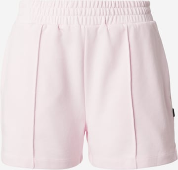 Pantaloni de la CONVERSE pe roz: față