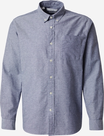 Chemise 'SLHDan' SELECTED en bleu : devant
