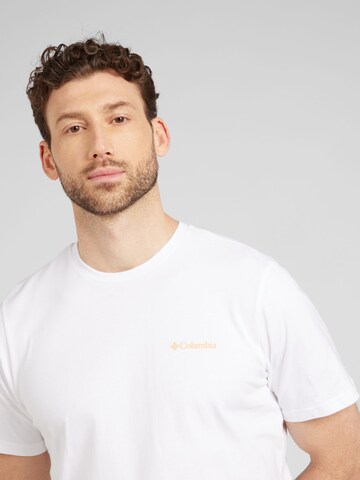 COLUMBIA - Camiseta funcional 'Explorers Canyon' en blanco