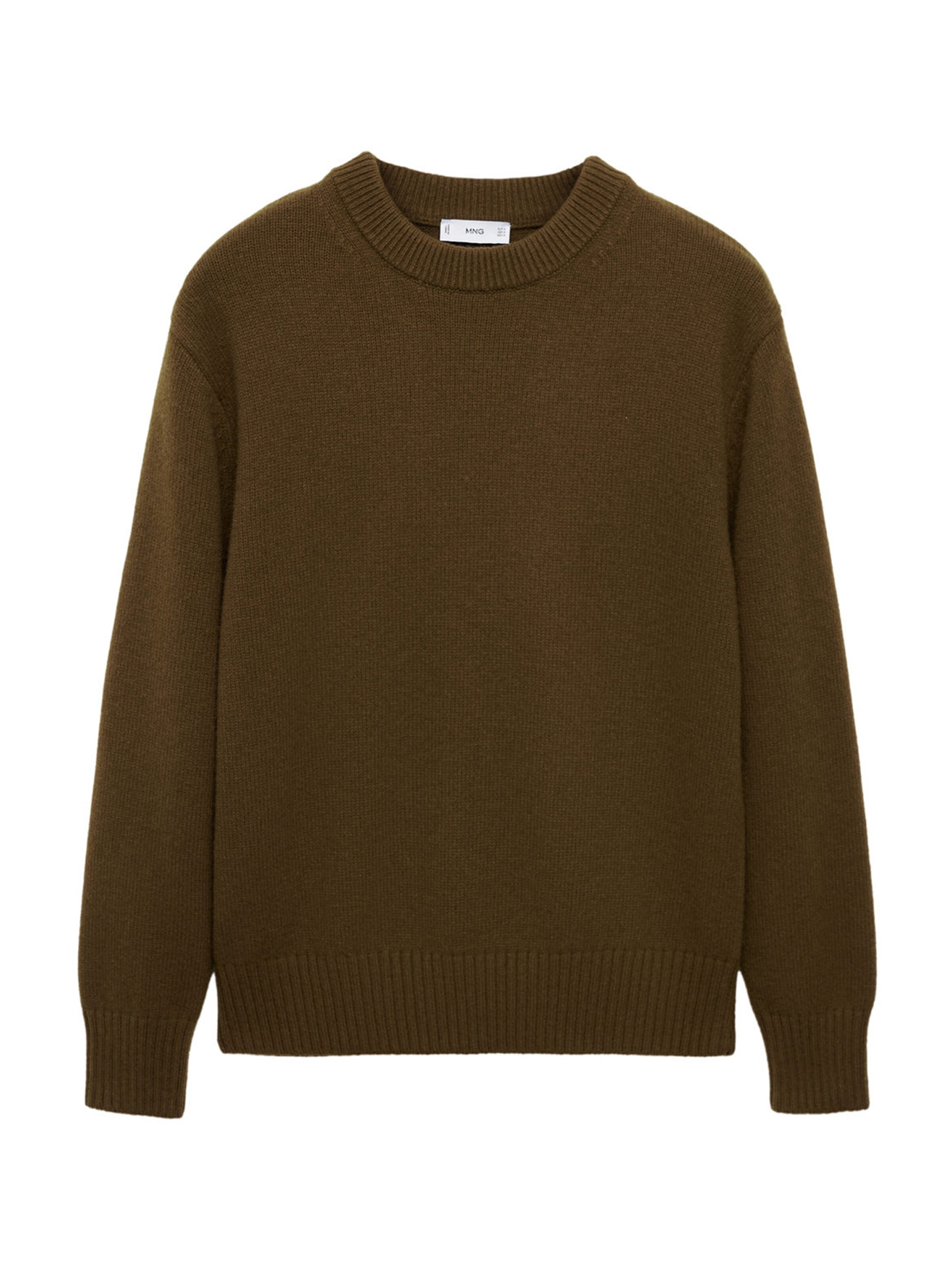 MANGO MAN Trui 'Sweet' in Groen: voorkant