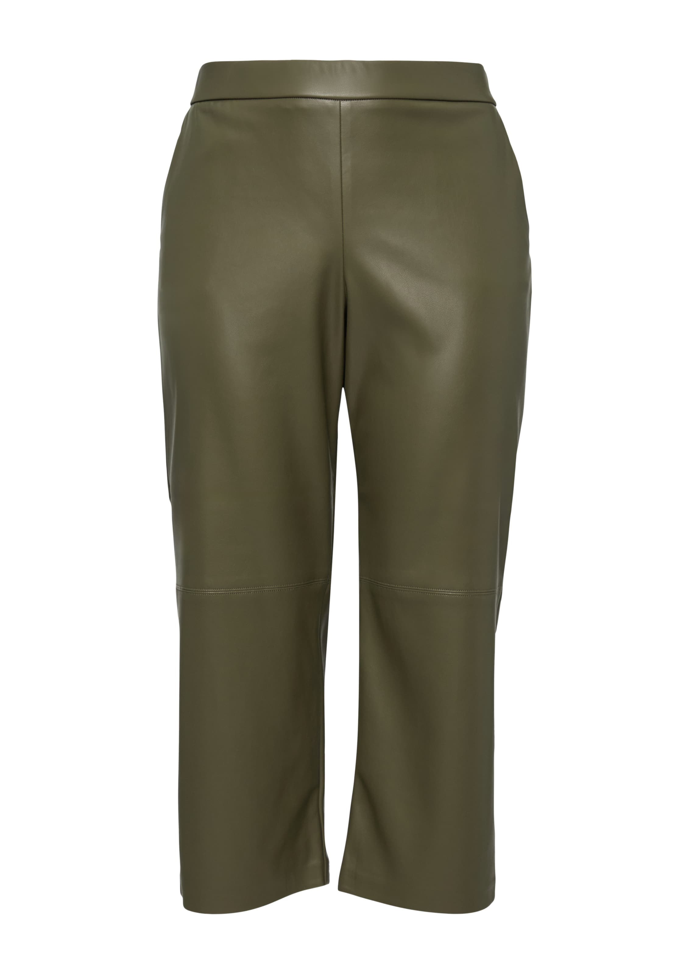 s.Oliver Red Label Plus Wide leg Broek in Groen: voorkant