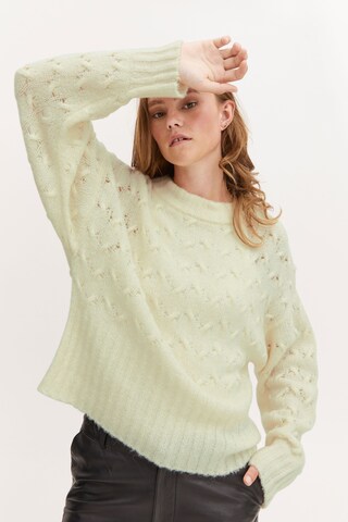 PULZ Jeans Sweater 'ASTRID' in White