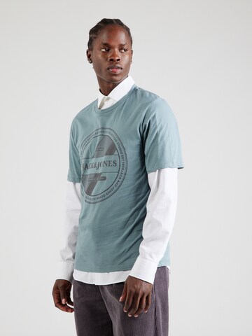 JACK & JONES Футболка 'RIO' в Синий: спереди