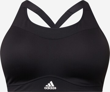 ADIDAS SPORTSWEAR Bralette Sports bra 'Tlrd Impact High-Support ' in Black: front