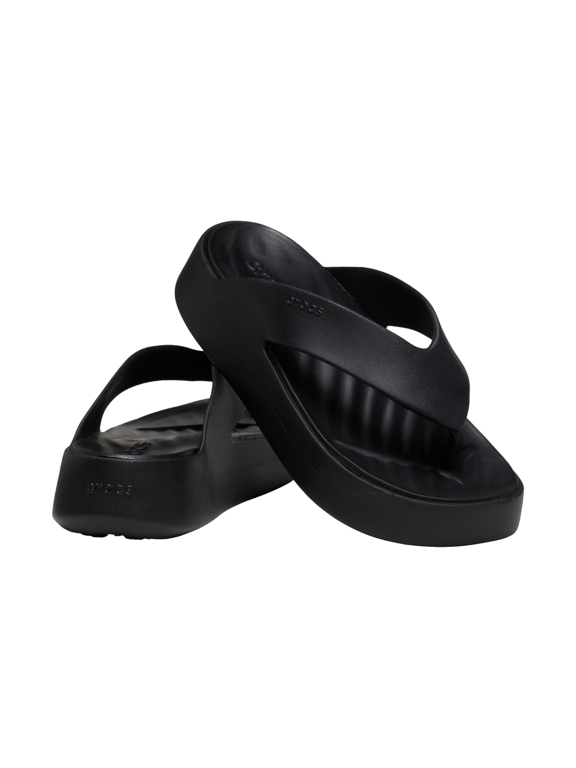 Crocs Sandały 'Getaway Platform Flip – Sandalen zum Hineinschlüpfen' w kolorze czarny