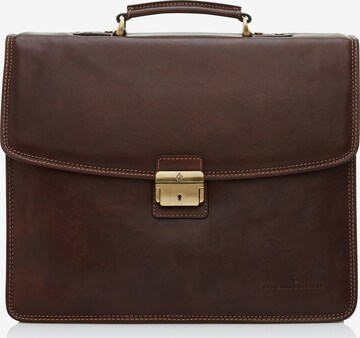 Castelijn & Beerens Document Bag 'Verona' in Brown: front