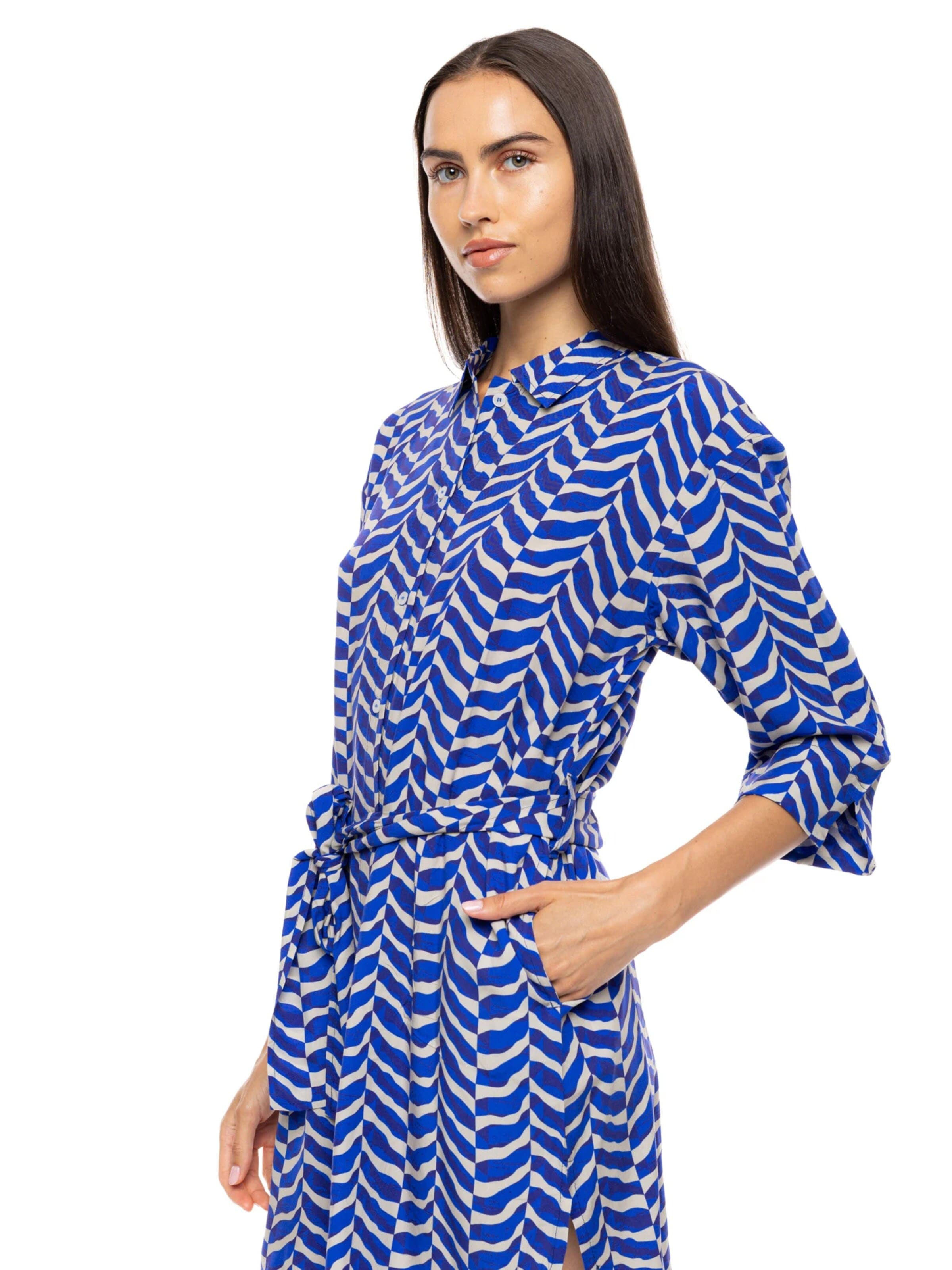 Pink Label Letní šaty 'BEACHWEAR AEGEAN WAVE' – modrá