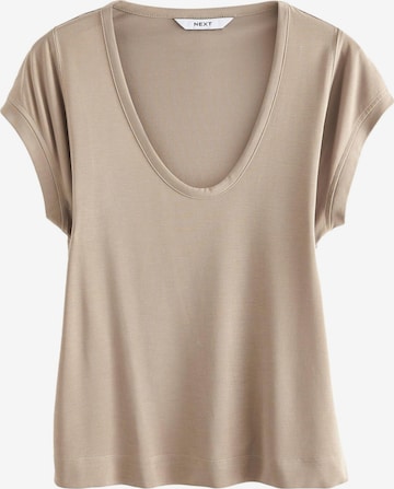 Next Shirt in Beige: front