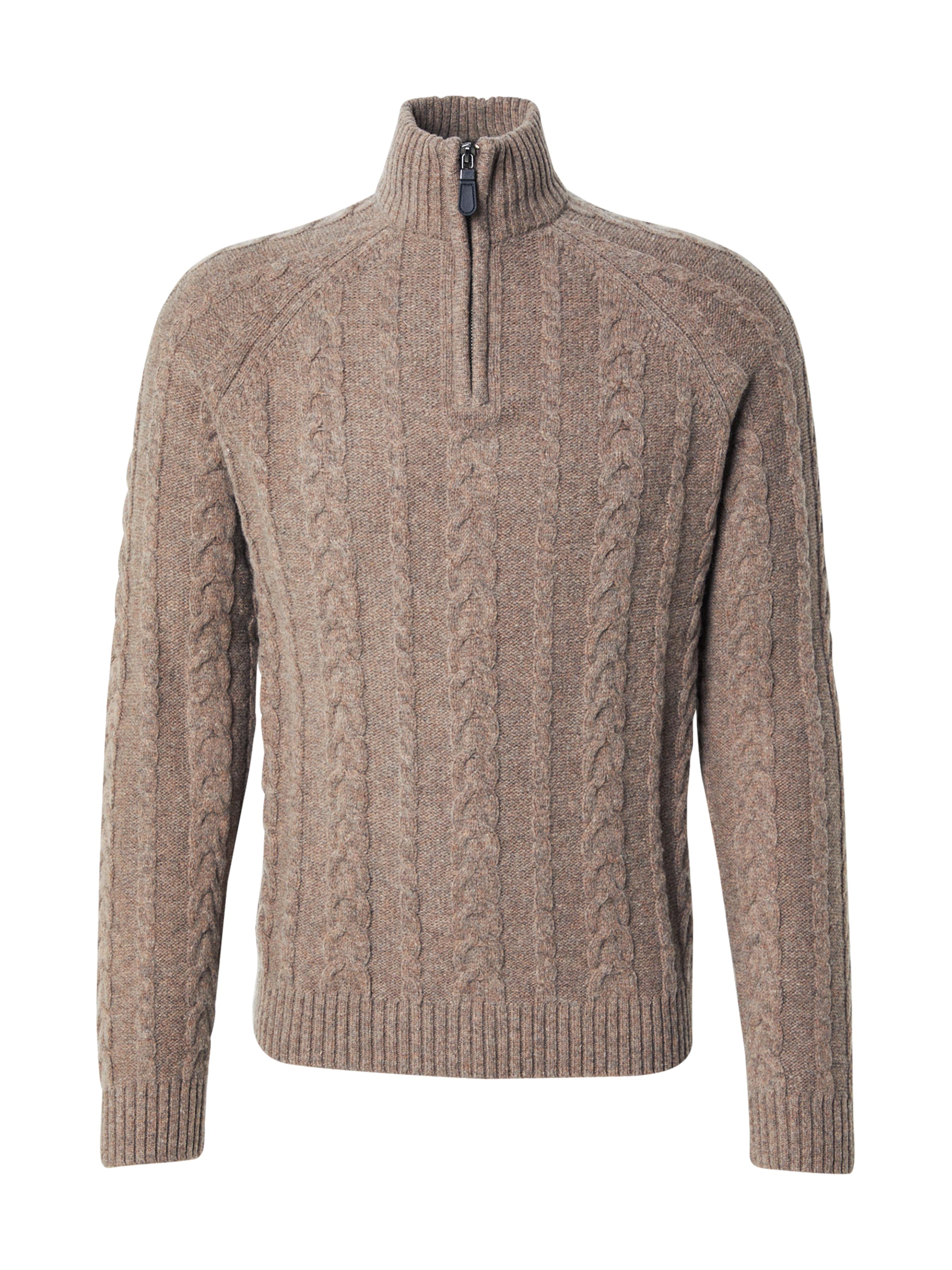 Bruun & Stengade Svetr 'Askel' – hnědá: přední strana