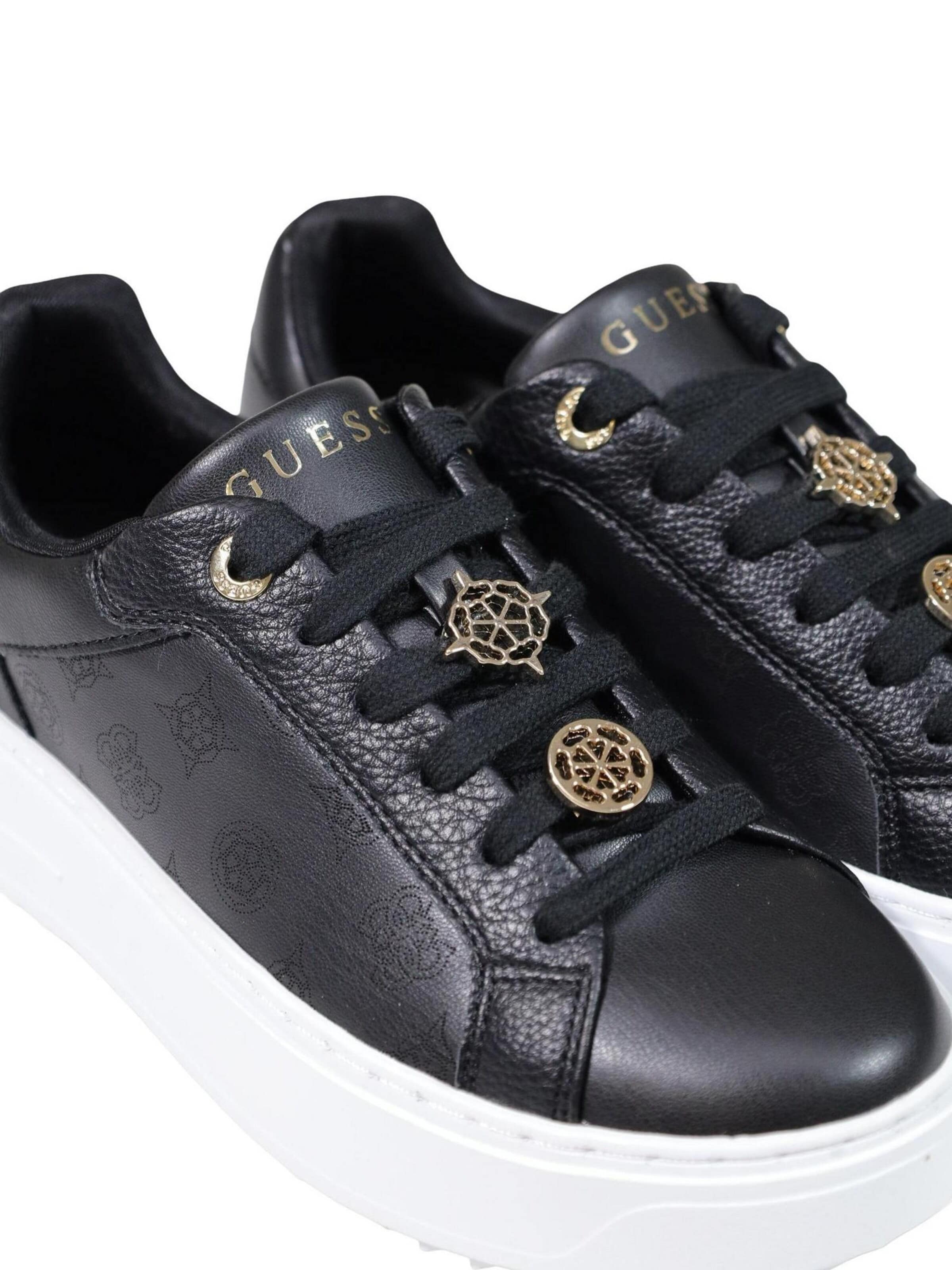 Baskets basses 'DUENA FLFDUE ELE12' GUESS en noir