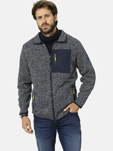 BABISTA Fleece jas ' Fioreloni ' in Blauw: voorkant