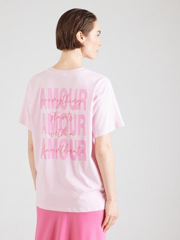 PIECES Oversized shirt 'PCALIFI FASTTRACK' in Pink: front