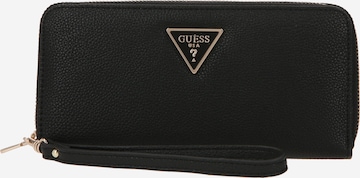 GUESS Wallet 'Meridian' in Black: front