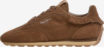 Pepe Jeans - Zapatillas deportivas bajas 'Jane Boho' en marrón: frente