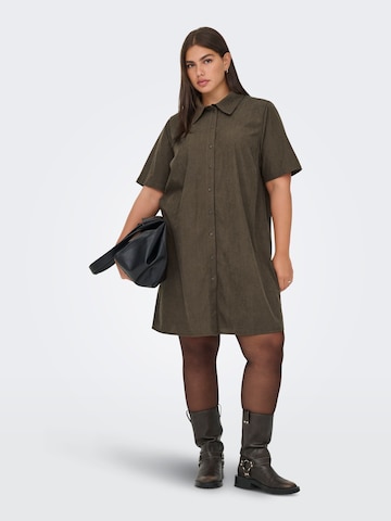 ONLY Carmakoma Blousejurk 'CARKinta' in Bruin: voorkant