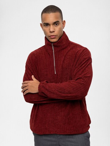 Antioch Sweatshirt in Rot: predná strana