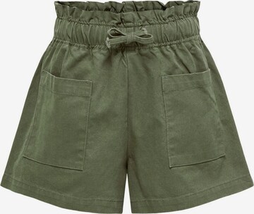 Pantaloni 'Zoey' di KIDS ONLY in verde: frontale