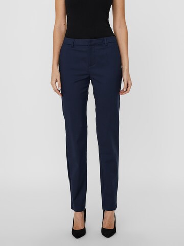 VERO MODA Slimfit Hose 'Leah' in Blau: Vorderseite