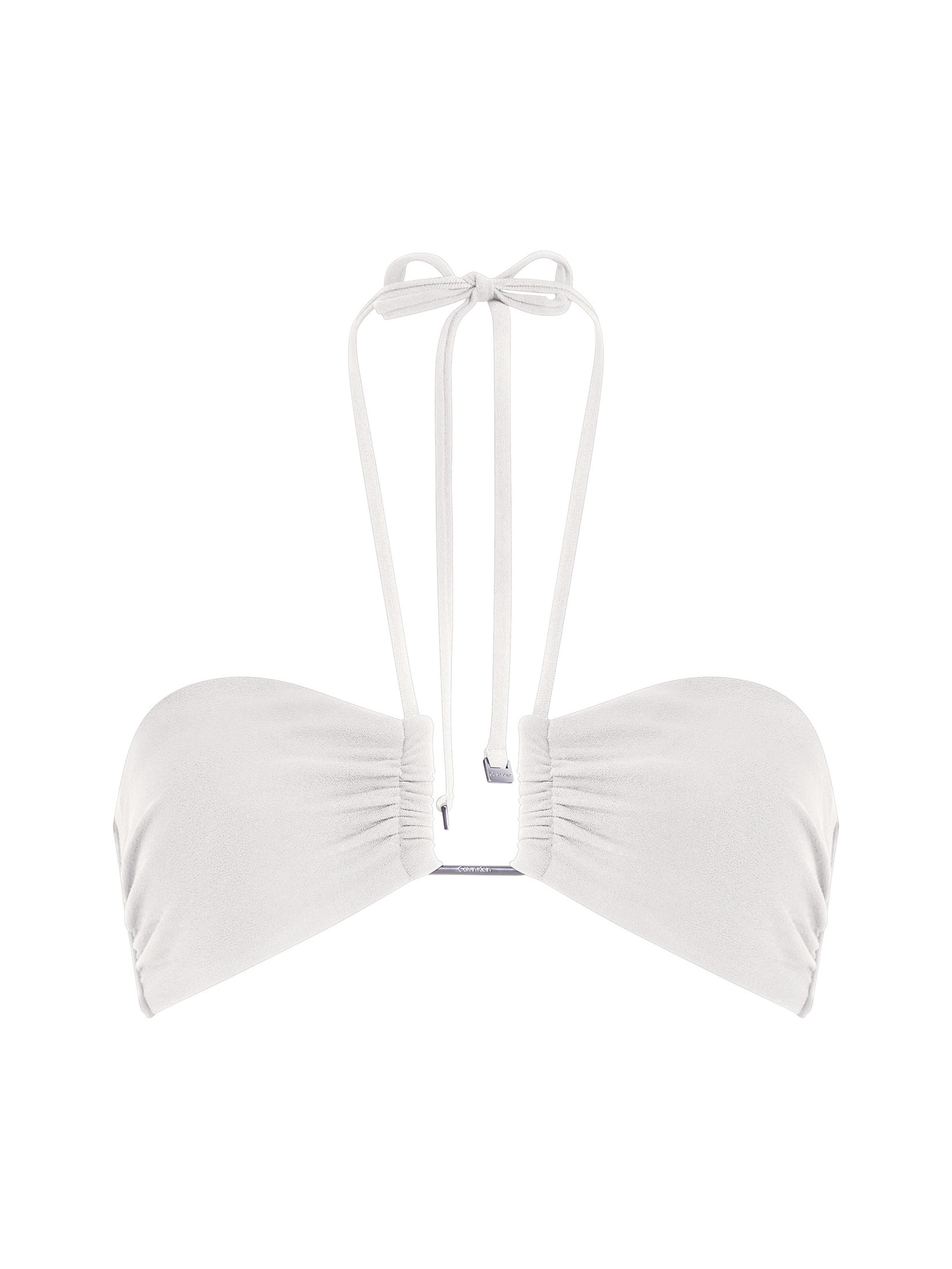 Calvin Klein Swimwear Bandeau Bikini top in White: front