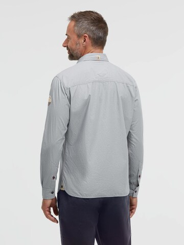 Gaastra Regular Fit Langarmhemd mit Dobby-Webstruktur in Blau