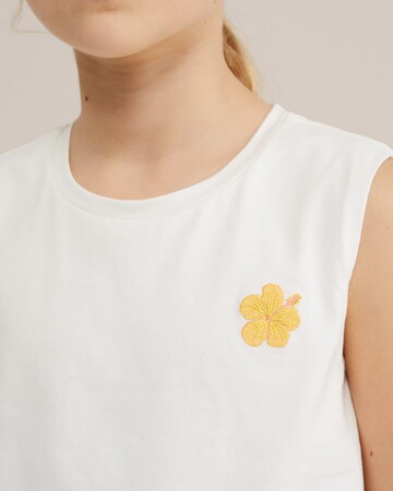 WE Fashion Топ в Белый